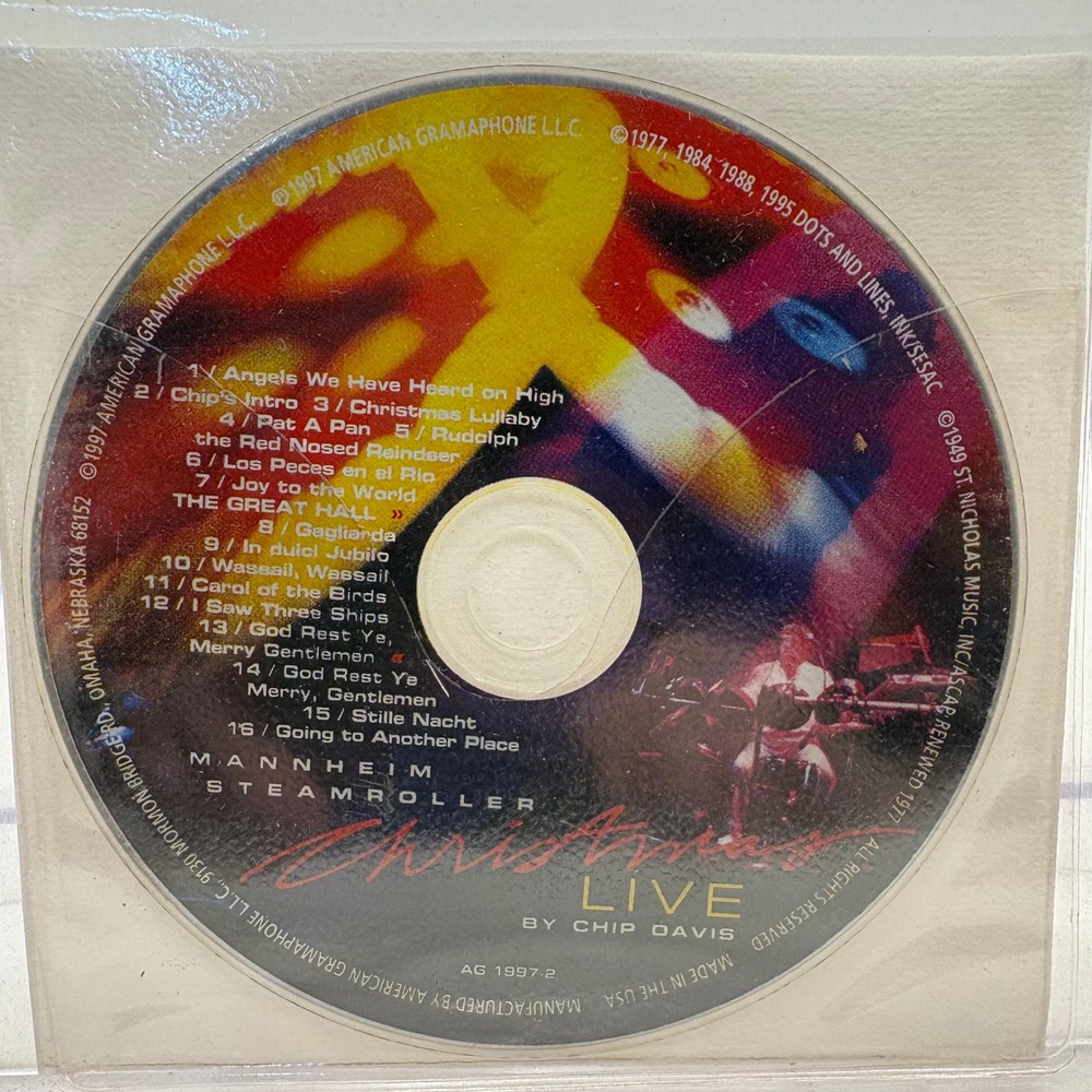 Mannheim Steamroller Christmas Live by Chip Davis CD AG 1997-2 1997 Release